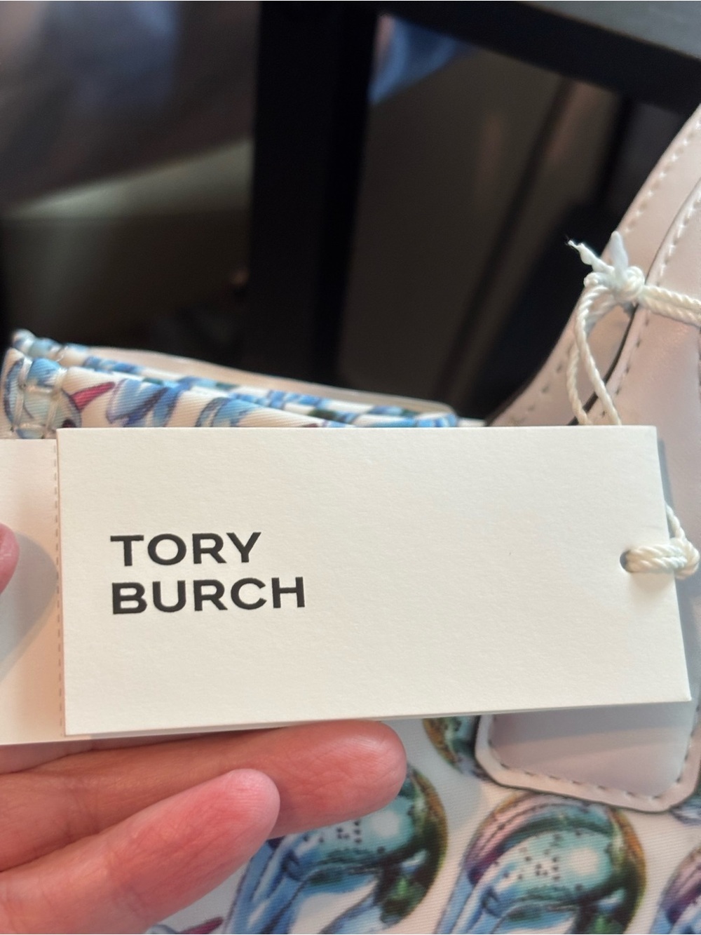 Tory Burch Ella Printed Small Nylon Tote – Swan Pattern (Brand New With Tags) - Picture 12 of 13
